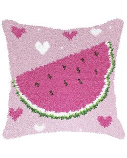 Stickpackung Knüpfkissen Wassermelone - Orchidea