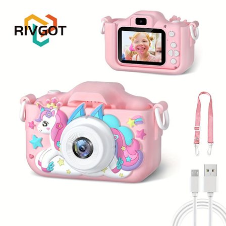 1 stk Legetøjs Enhjørning HD Kamera, Velegnet Til 3 4 5 6 7 8 9 10 11 12 År Gamle Småbørn, Børn, Drenge Og Piger, HD Kamera, Perfekt Julegave Og 