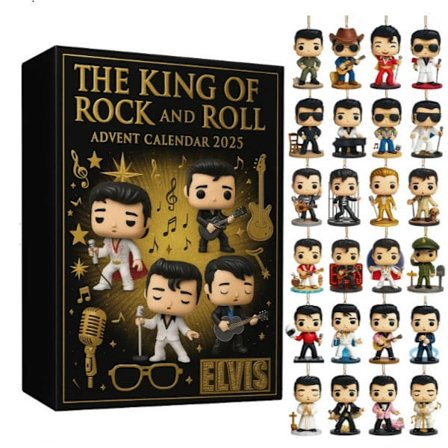 Elvis Blind Box Julekalender Juletræspynt Akrylvedhæng