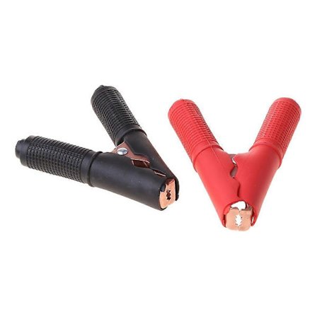 2 st Batteriladdare för fordon med Krokodil Alligator Booster Testklämma
