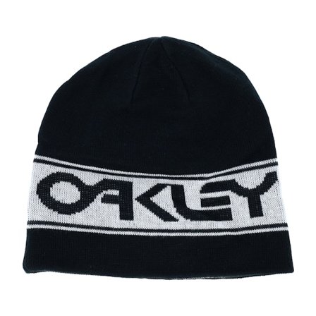 Oakley - Zwart traditionalbeanie Beanie - Tnp Reversible Blackout/White Beanie @ Hatstore