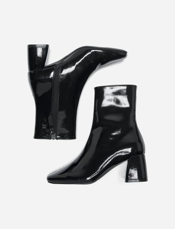 ONLY Onlbrielle-1 Pu Heeled Boot - Black - 36