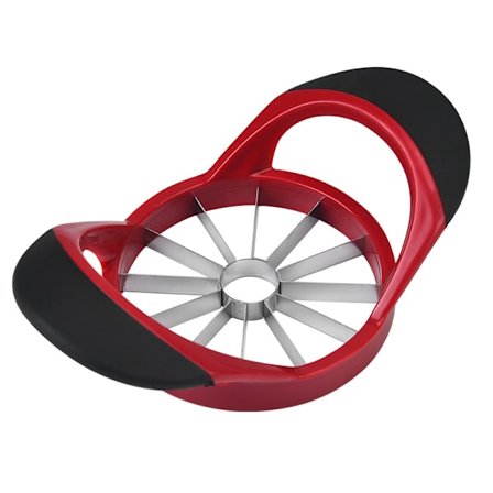 Eplekutter, 12 skiver [Stor størrelse] Slitesterk, kraftig eplekutter, deler, kile, integrert frukt- og grønnsakskutter