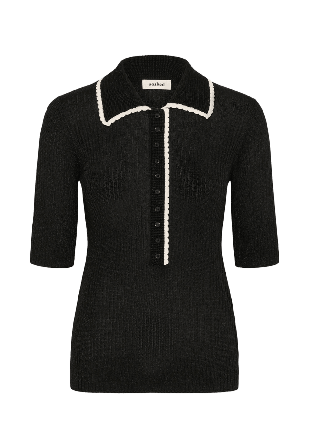 Soaked In Luxury Laisa Polo Pullover Tröjor Dam Svart M