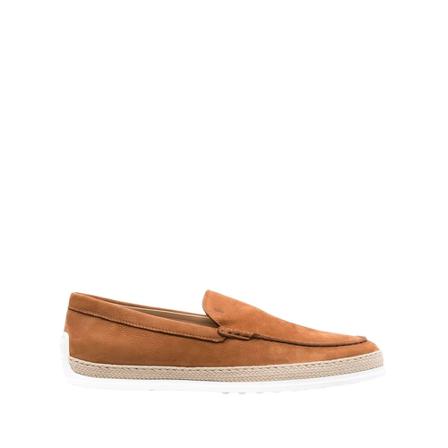 Tod's, New raffia rubber slippers Bruin, Heren, Maat:44 EU