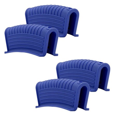 Tjock silikon grytvante isoleringsskydd grytvante klämma gjutjärnsgryta stekpanna wok hand-FA7-