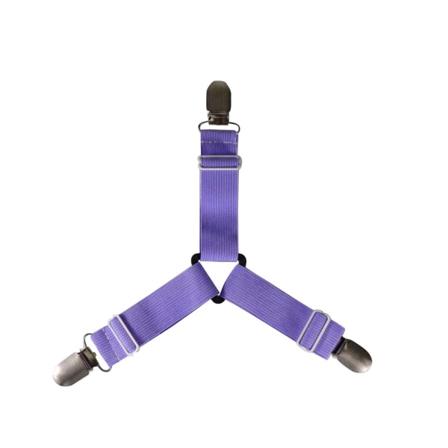 4 st justerbara lakanfästen Purple