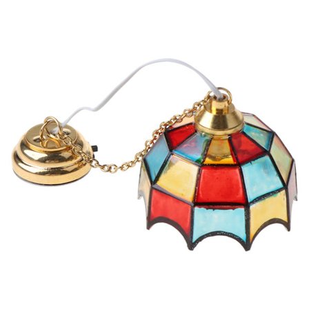 1:12 Mini LED-lysekrone Loftslampe Model Dukkehus Miniature-tilbehør