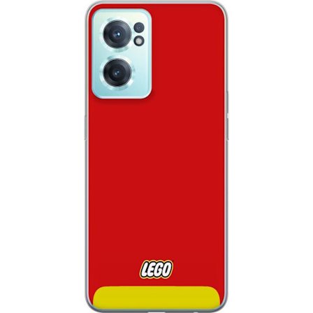 Kompatibelt Mobilskal till OnePlus OnePlus Nord CE 2 5G Lego Röd Gul Poster Byggklossar Officiell Logotyp Leksaker Retro Vintage Design Klassiskt Lek