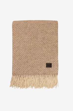 Redlunds - Aukland ullpläd - Beige - Filtar & plädar - 130X170 - Från Homeroom