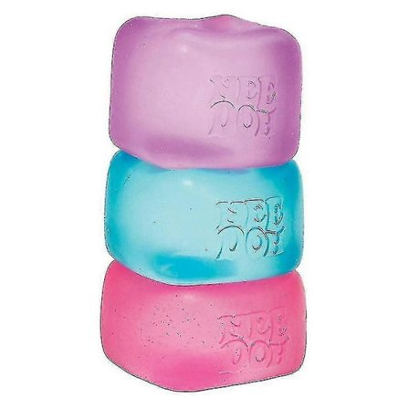Schylling Nice Cube NeeDoh Stressipallo - Aistilelu, ahdistuksen ja stressin lievitys - Premium-laatu - Varastossa - Vinsniv