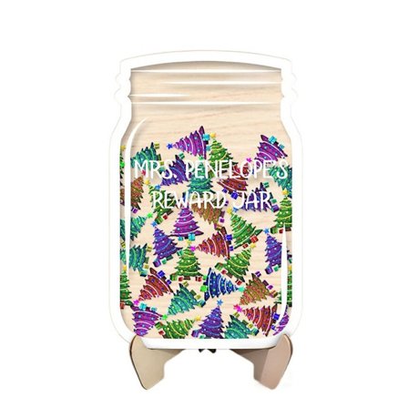 Snømann Belønning Krukke Tokens Klasserom Belønning Krukke JULETRE