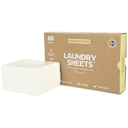 Laundry Sheets Vaskemiddel I ArkOcean Breeze 60 stk, Tøj & Bolig, Husholdning, Tekstilpleje