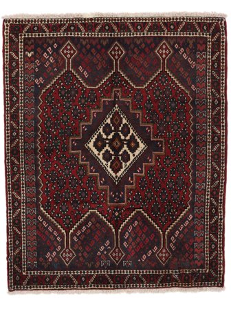 Medaljong- Lite Afshar Shahre Babak Teppe 112X137 Ull