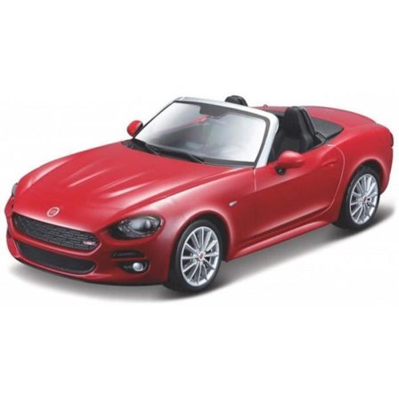 Monterade miniatyrer - Fiat 124 Spider red 1/43 Burago