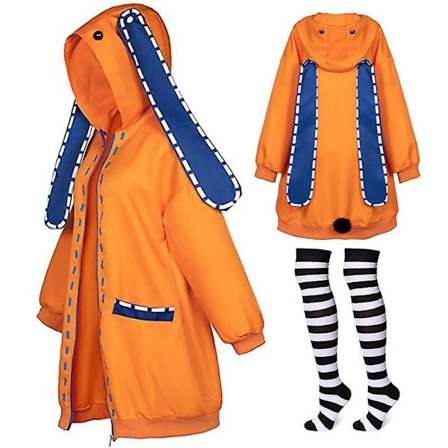 Runa Costume Coat Cosplay Uniform Zip-up Hoodie Jacka+Strumpor Z