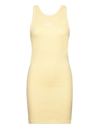 Classics Ribbed Sleeveless Dress Yellow PUMA