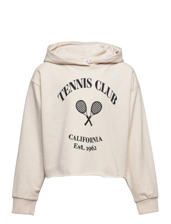 Vmoctavia Ls Cropped Hoodie Jrs Girl Cream Vero Moda