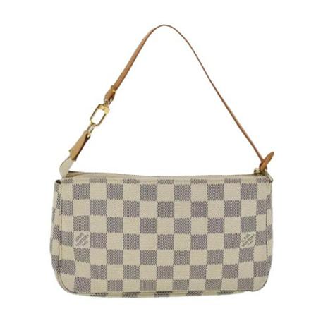 Louis Vuitton Vintage Pre-owned Canvas louis-vuitton-Väska vit, Dam Vintage Väskor, Dam, Storlek: ONE SIZE