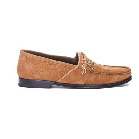 Dolce & Gabbana Instappers , Bruin , Heren , Maat: 41 1/2 EU Instappers & Slip ons