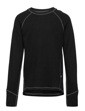 Husky Sweater Baselayer Teens Black 134/140 Outerwear Base Layers Base Layer Tops Svart ISBJÖRN Of Sweden