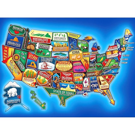 Puslespill 1000 biter gavepapir puslespill veiskilt kart puslespill, hjemmeundervisning innendørs spill