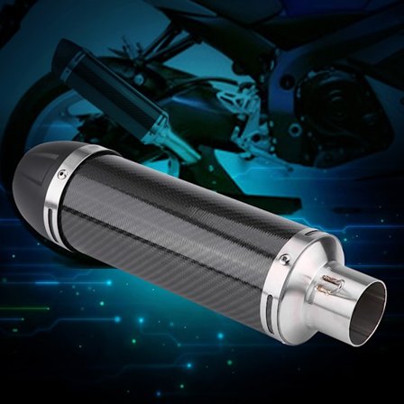 51 mm Universal Motorcykel Modificeret Ægte Lys Kulfiber Udstødningslyddæmperrør med DB Killer