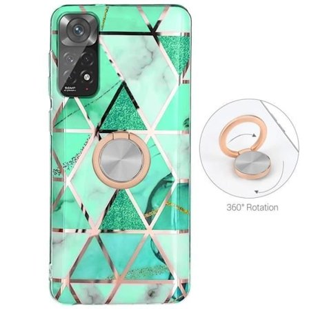 Skyddsskal - E.F.CONNECTION - Redmi Note 11S-11 - Turkos - Marmor - Repfria