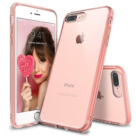 Ringke Fusion Shock Absorption Skal till Apple iPhone 7 Plus - Rose Gold