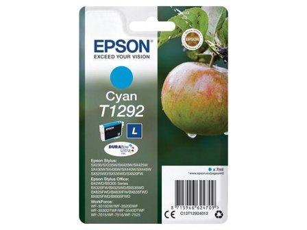 Epson T1292 - L-størrelse - cyan - original - blekkpatron