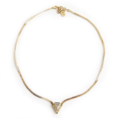 Dior Vintage Pre-owned Halsband gul, Dam Vintage Smycken, Dam, Storlek: ONE SIZE