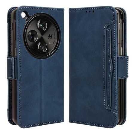For Oppo Find N3 5G/OnePlus Open PU Læder Beskyttelsesetui Kort Holder Stativ Flip Cover