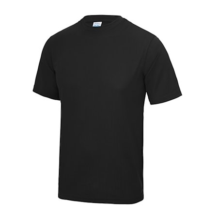 AWDis Just Cool Herr Performance Enfärgad T-shirt 3XL Jet Black