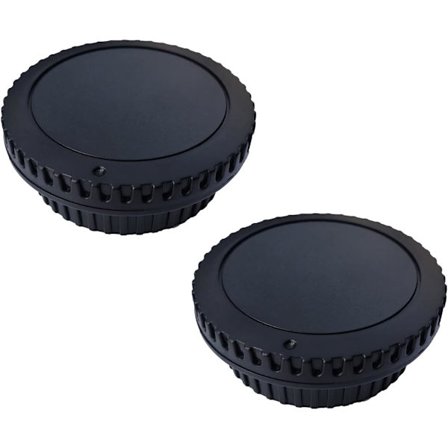 Kamerahusdeksel og bakre objektivdeksel kompatibel med Canon EOS EF EF-S-festekamera T7 T6 90D 80D 77D 70D 60D 5Ds [2 stk]
