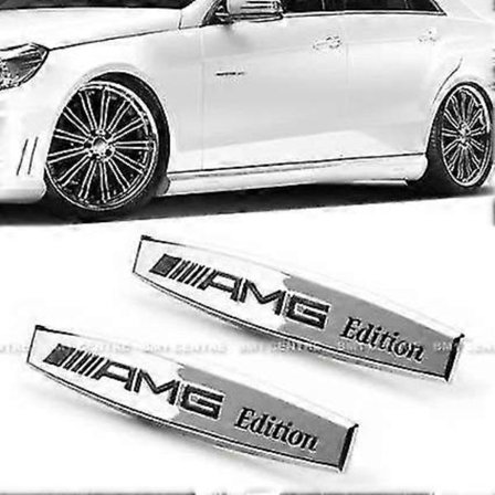 X amg edition metall sidovinge skärm dekal emblem klistermärken för alla modeller slr alla amgs w176 w204 w205