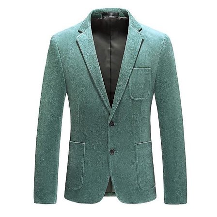 Herre Casual Kordfløyel Blazer Jakke, Slim Fit To-knapps Sportsjakke