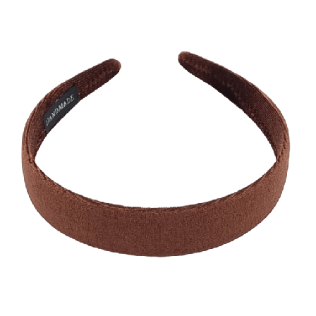 Complement Sammetsdiadem 2,5 Cm Hårband Dam Brun