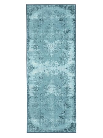 Medailonový Pratelný Malý Scarlett Koberec - Tyrkysová 80X200 V Klasickém Stylu