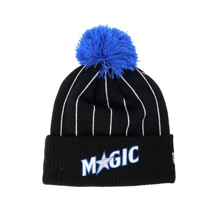 New Era - NBA Noir pom Bonnet - Orlando Magic NBA Statement Knit Black Pom @ Hatstore