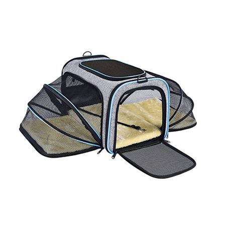 Hund & Kattebærer Blød Sammenklappelig Hundebærer Aftagelig Fleece P