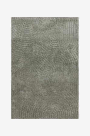 KM Home - Teppe Genova Zen - Grønn - Lugg- & ryetepper - 160X230 - Fra Homeroom