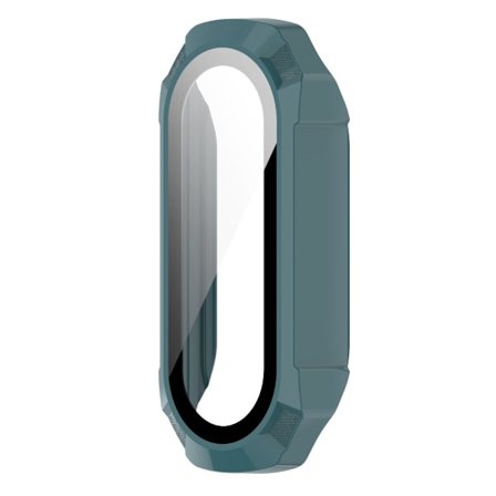 Xiaomi Mi Band 7 cover with tempered glass - Pine Needle Green