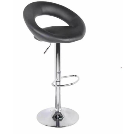 Barstol - Urban - Svart - Justerbar höjd 57-77 cm - Modern design - Bekväm