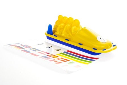 Winter Games Bobslede Gul