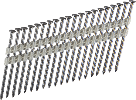 ESSVE 777473 Maskinspiker 21°, rettbåndet, hugget, blank 2,8 x 75 mm, 1300-pakning, Innfesting