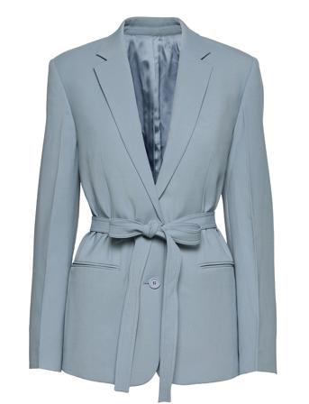 Bltd Wool Blazer.str Blue Helmut Lang