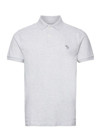 Anf Mens Knits Polos Short-sleeved Grå Abercrombie & Fitch*Betinget Tilbud