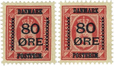 Danmark 1915 - AFA 83+83x - Postfrisk