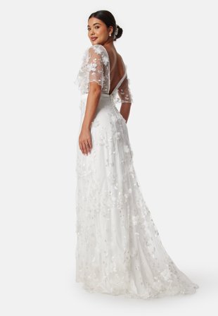 Bubbleroom Occasion-Embroidered Floral Wedding Gown-34