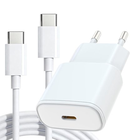 iPhone 17/16 Pikalaturi, 20W USB-C Puhelinlaturi, 2M USB-C kaapelilla, yhteensopiva iPhone 17/16/16 Plus/16 Pro/16 Pro Max, iPad/Pro/Air/Mini kanssa.
